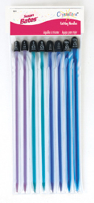 10" Knitting Needles - Translucent, Multi