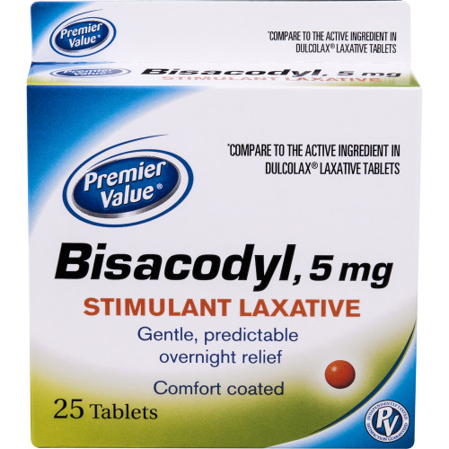 Premier Value Bisacodyl Tabs - 25 ct