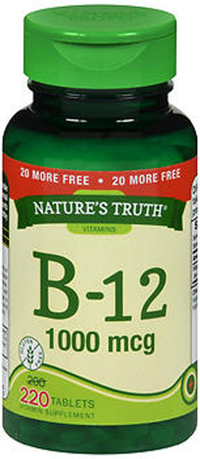 Nature's Truth B-12 1000 mcg Vitamin Supplement - 220 Tablets