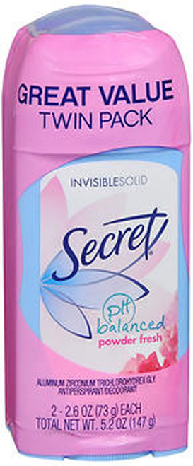 Secret Anti-Perspirant Deodorant Invisible Solid Powder Fresh - 5.2 oz