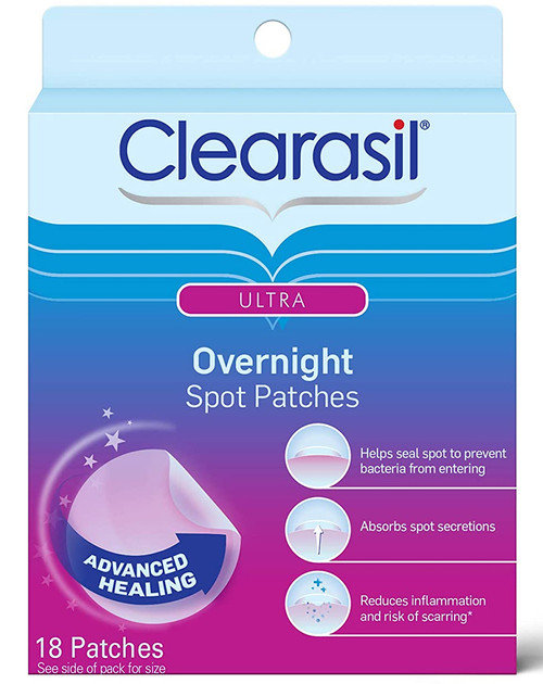 Clearasil Ultra Overnight Spot Patches - 18 ct