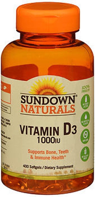 Sundown Naturals Vitamin D3 1000 IU - 400 Softgels