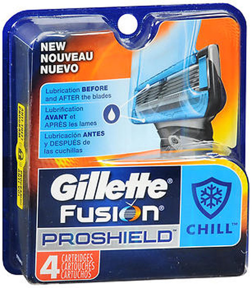 Gillette Fusion ProShield Chill Cartridges - 4 ct