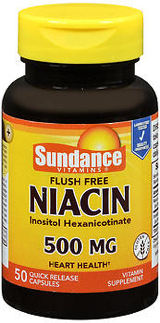 Sundance Flush Free Niacin 500 mg - 50 Capsules