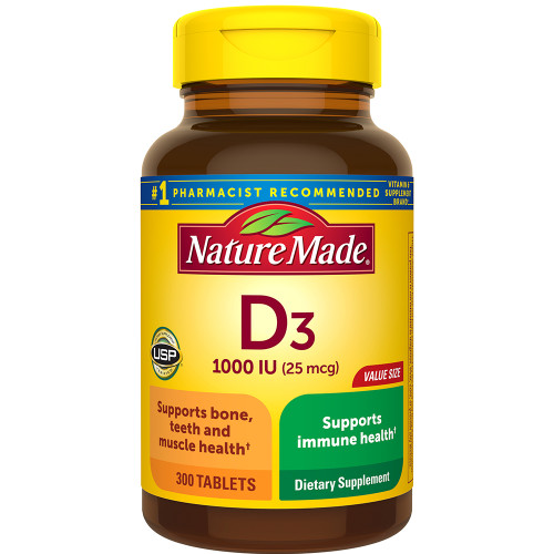 Nature Made D3 1000 IU - 300 Tablets