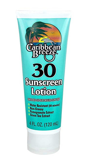 Caribbean Breeze All Day Sunscreen Lotion - SPF30, 4 oz