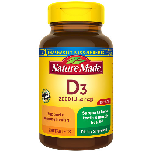 Nature Made D3 2000 IU - 220 Tablets