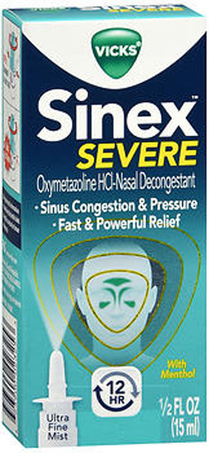 Vicks Sinex Decongestant Nasal Spray Severe - 0.5 oz