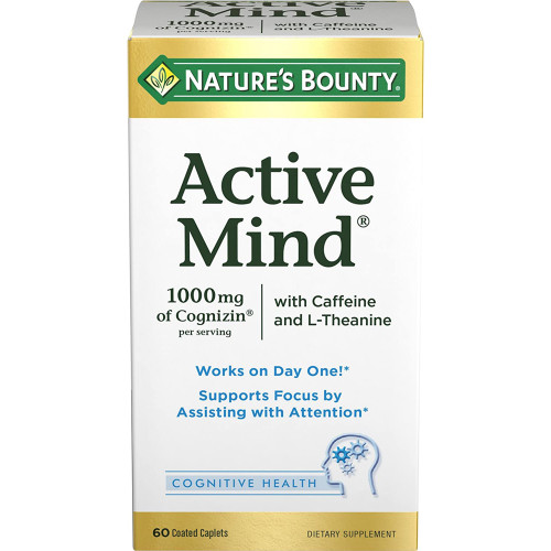 Nature's Bounty Active Mind Dietary Supplement Caplets - 60 ct