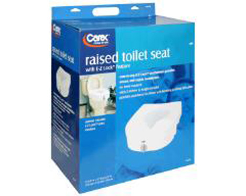 Carex Raised Toilet Seat - 1 each