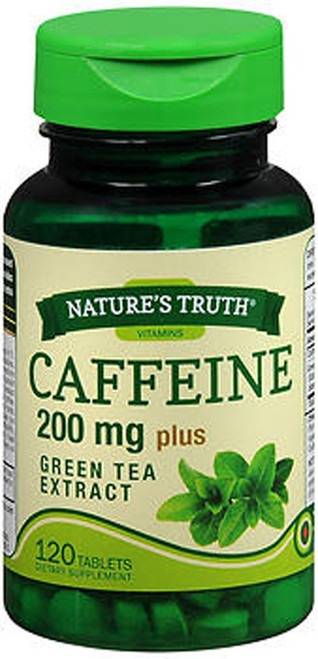 Nature's Truth Caffeine 200 mg Plus Green Tea Extract Tablets - 120 ct