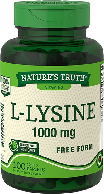 Nature's Truth L-Lysine 1000 mg Coated Caplets - 100 ct