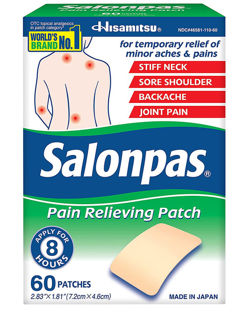 Salonpas Pain Relieving Patches - 60 patches