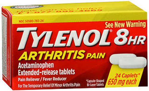 Tylenol 8 HR Arthritis Pain Caplets, 650mg  - 24 ct