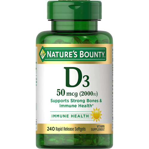 Nature's Bounty Super Strength D3-2000 IU - 200 Softgels