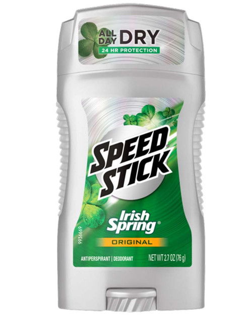Speed Stick Irish Spring Anti-Perspirant Deodorant Solid Original - 2.7 oz