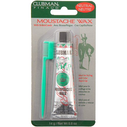 Clubman Pinaud Moustache Wax Neutral - 0.5oz