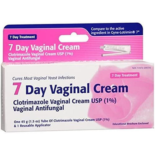 Taro 7 Day Clotrimazole Vaginal Cream Antifungal Treatment - 1.5 oz