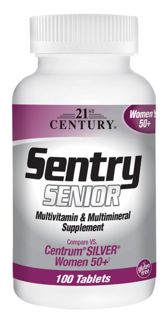 21st Century Sentry Senior Multivitamin & Multimineral Supplement Women's 50+ Tablets - 100 Tablets