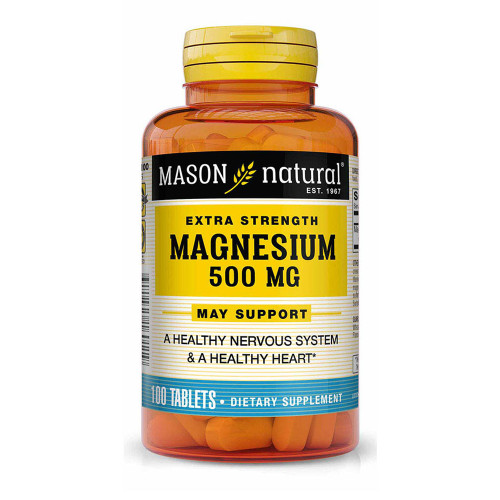 Mason Natural Magnesium 500 mg Extra Strength - 100 Tablets