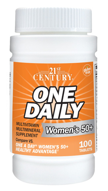21st Century Women's 50+ One Daily Multivitamin Multimineral Supplement - 100 ct