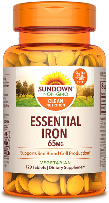 Sundown Naturals Iron 65 mg Tablets - 120 ct
