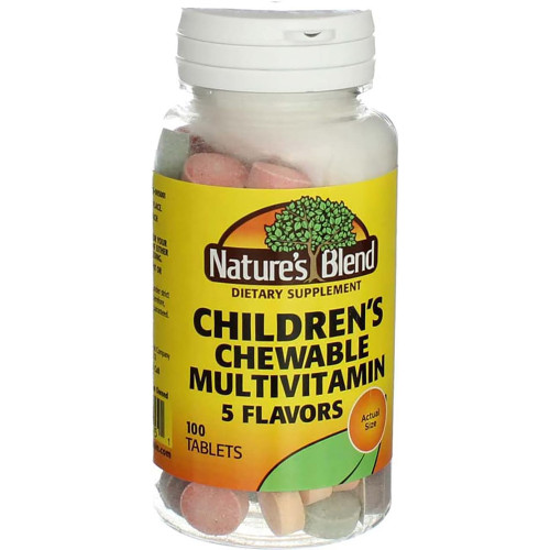 Nature's Blend Children's Chewable Multivitamin - 100 Tablets
