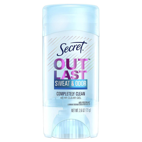 Secret Outlast Anti-Perspirant Deodorant Clear Gel Completely Clean  - 2.7 oz