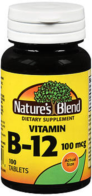 Nature's Blend Vitamin B12 100 mcg Tablets - 100 ct