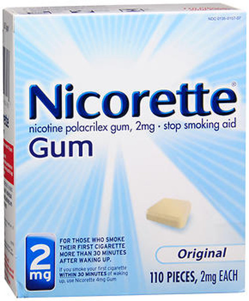 Nicorette Stop Smoking Aid 2mg Gum Original - 110 ct