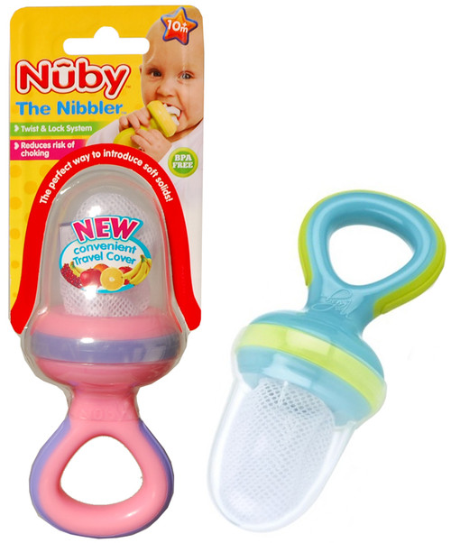 Nuby Easy Grip Nibbler with Cover - Asst