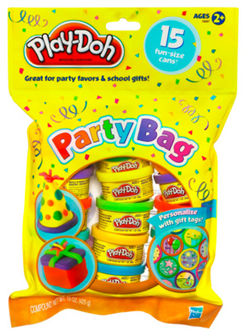 Play-doh Party Bag, (15 Ct) Assorted Colors, 1 oz each