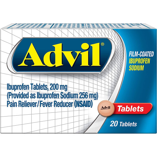 Advil Film-Coated Ibuprofen 200mg- 20 Tablets