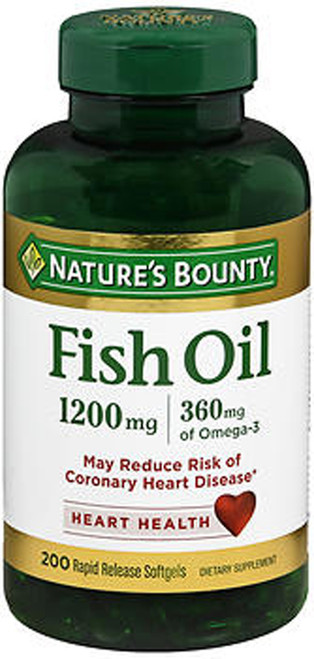 Nature's Bounty Fish Oil 1200 mg - 180 Softgels