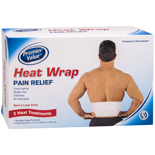 Premier Value Heatwrap Back/Hip - 2ct