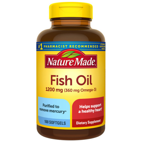 Nature Made Fish Oil 1200 mg Softgels - 100ct