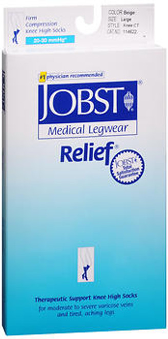 Jobst Knee-High Relief Hose - Beige - Large