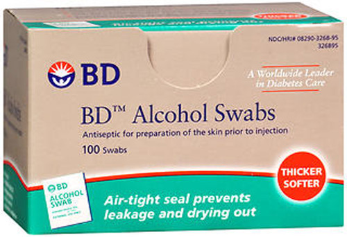 BD Alcohol Swabs - 100 ct