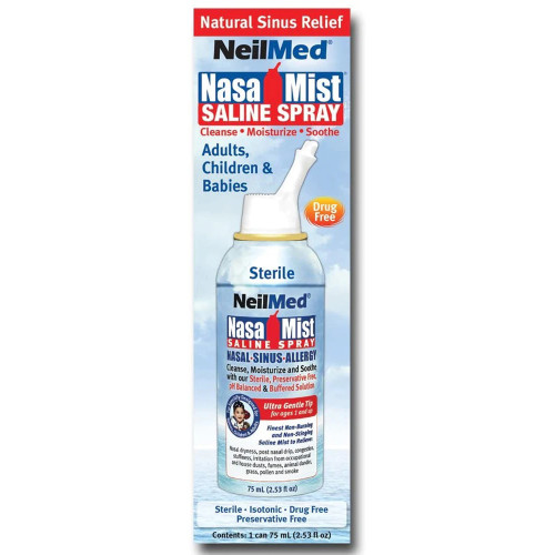 NeilMed NasaMist Saline Spray - 75 ml, 2.5 oz