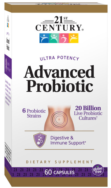 21st Century Ultra Potency Advanced Probiotic Capsules - 60 ct