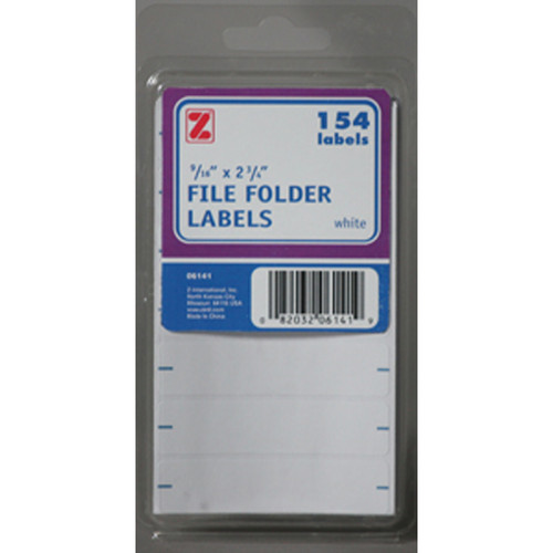 File Folder Label 156Ct, White 156Ct. 3X19" - 1 Pkg