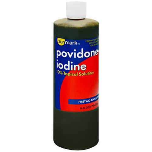 Sunmark Povidone-Iodine 10% Topical Solution - 16 oz