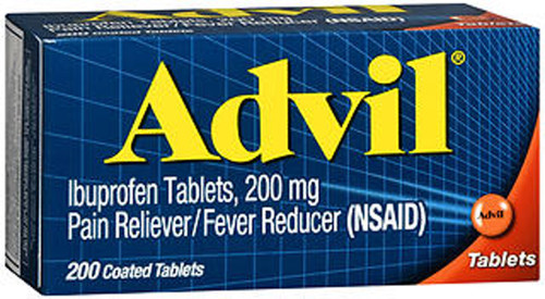 Advil Ibuprofen Pain Reliever/Fever Reducer, 200 mg Coated Tablets - 200 ct