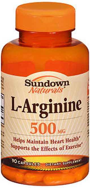 Sundown L-Arginine 500 mg Capsules - 90 ct