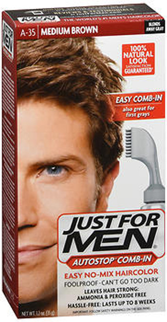 Just For Men AutoStop Formula Haircolor Medium Brown A-35