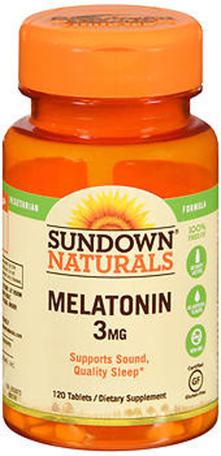 Sundown Naturals Melatonin 3 mg Tablets - 120 ct