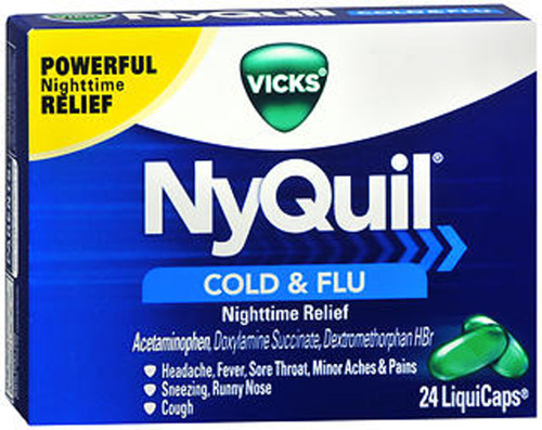 Vicks NyQuil Cold & Flu LiquiCaps - 24 ct