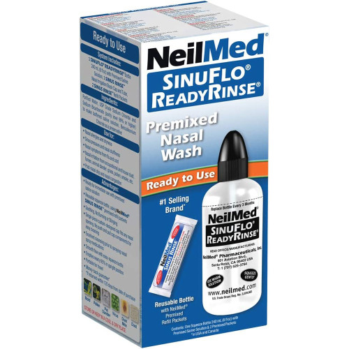 NeilMed SinuFlo ReadyRinse Premixed Nasal Wash - 8 oz