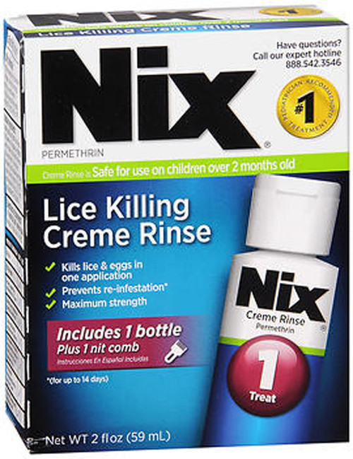 Nix Lice Killing Creme Rinse Treatment - 2 oz