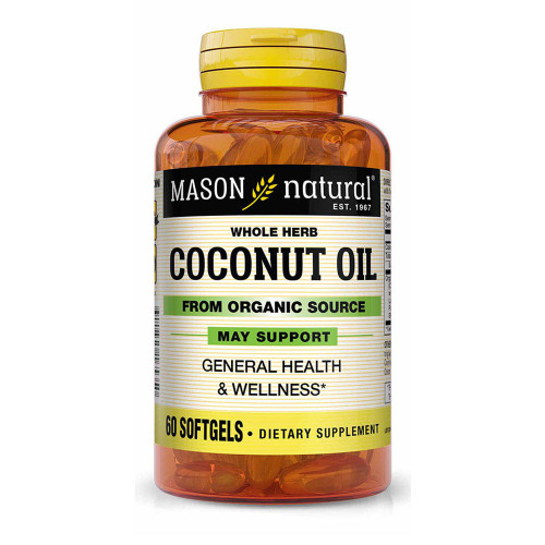 Mason Natural Organic Coconut Oil 1000 mg Softgels - 60 ct